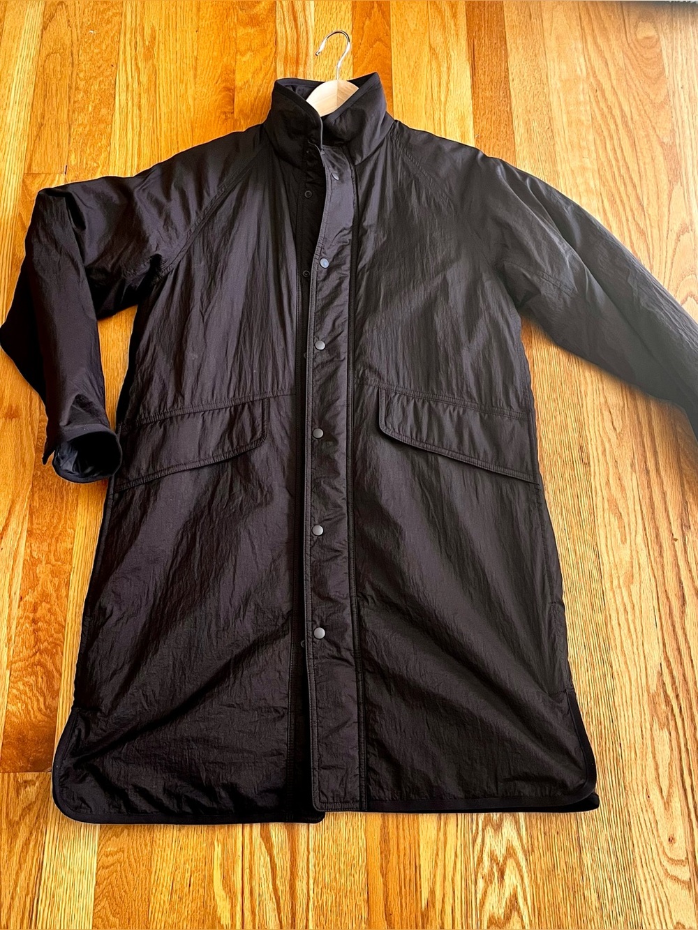 Uniqlo U Dark Brown Long mid-weight women’s coat oversized XS